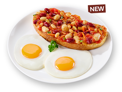 Cheese griller breakfast with macon and egg