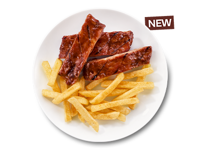 Rib Patty & Chips Combo