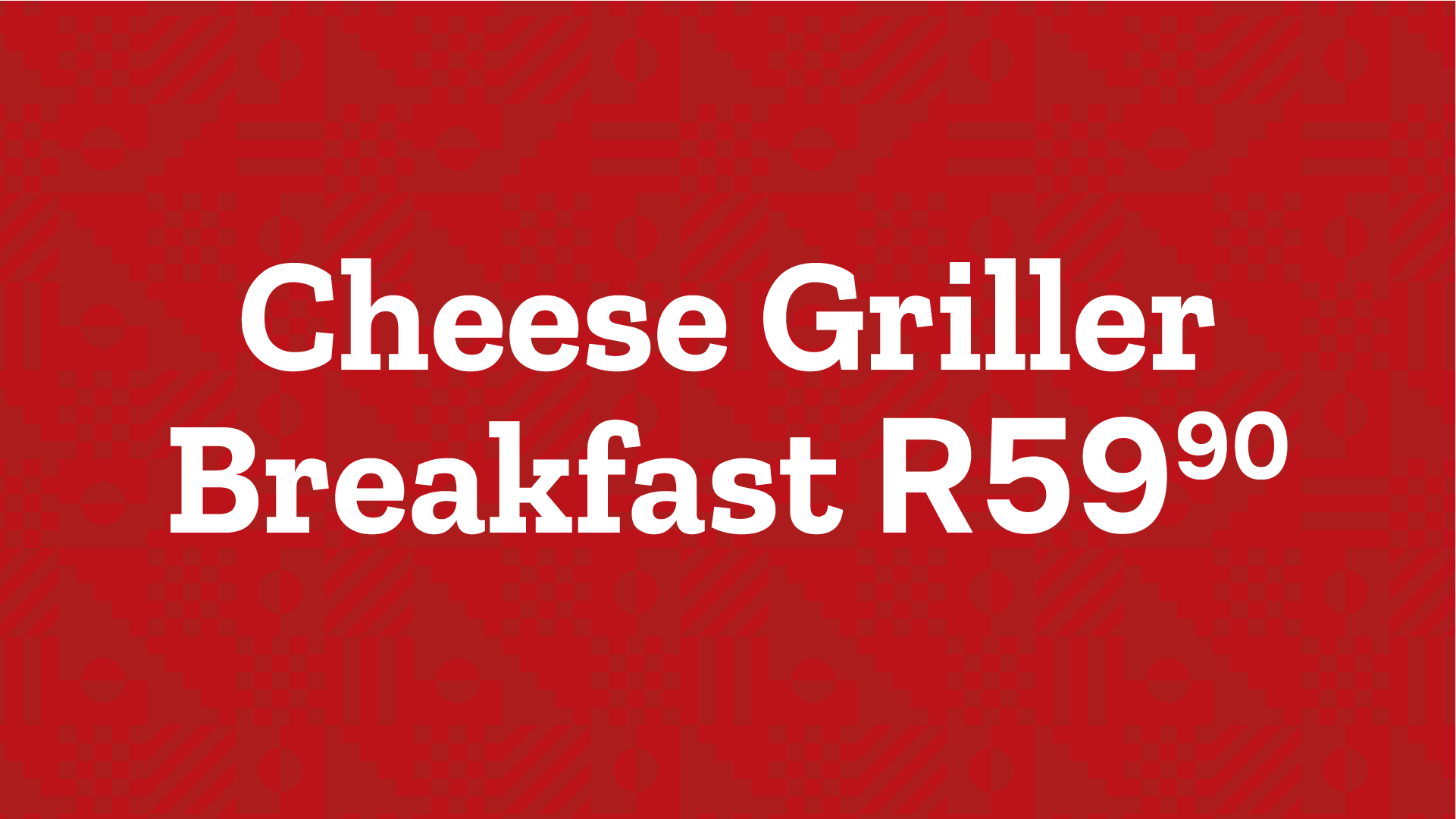 Cheese Griller breakfast special