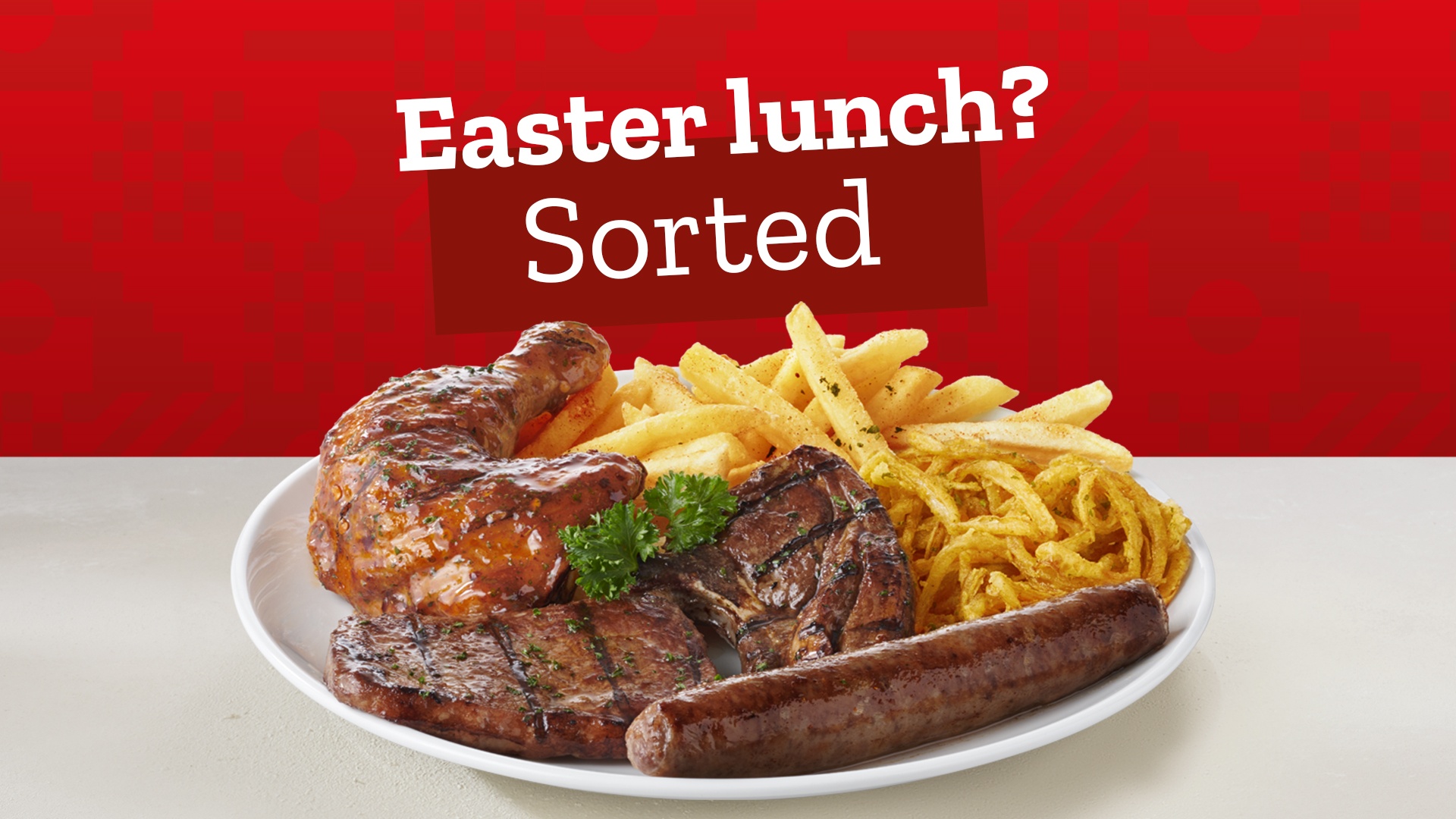 Image featuring boerewors and lamb chops for an Easter lunch blog from Wimpy 