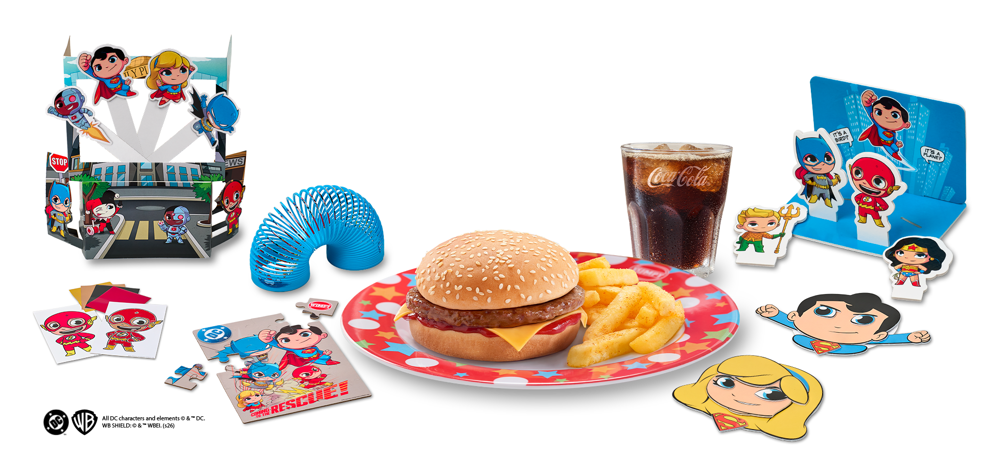 DC Justice League Toys and Kids' Combo Meal
