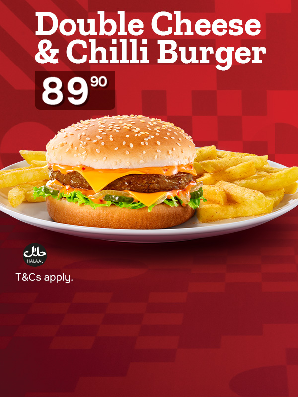 Wimpy Full Breakfast with eggs, macon, toast, beef patty and chips served at Wimpy South Africa