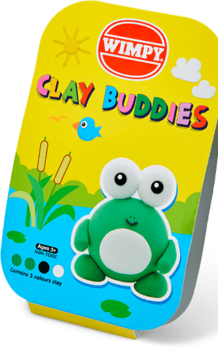Clay Buddies Frog Card
