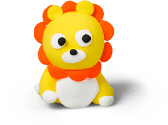 Clay Lion Toy