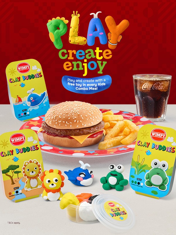 Free Air Dry Clay with Every Kids' Meal