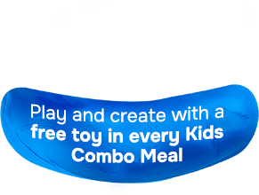 Play and create with a free toy in every Kids' Combo Meal